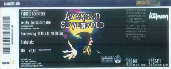 Avenged sevenfold 2013